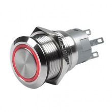 CZone Push Button Latching ON/OFF with Red LED, 3.3V 